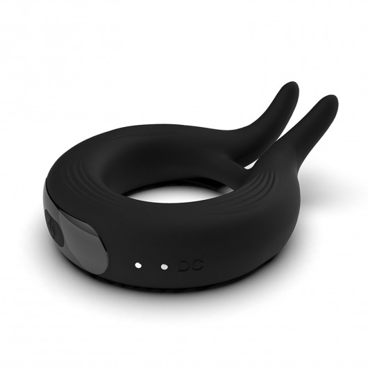 Черное эрекционное кольцо Marry Me Rechargeable Vibrating Cockring - Adrien Lastic - в Великом Новгороде купить с доставкой