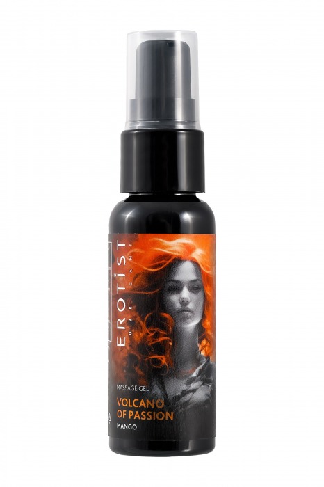 Гель с эффектом вибрации Volcano Of Passion со вкусом манго - 25 мл. - Erotist Lubricants - купить с доставкой в Великом Новгороде