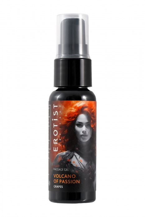 Гель с эффектом вибрации Volcano Of Passion со вкусом винограда - 25 мл. - Erotist Lubricants - купить с доставкой в Великом Новгороде