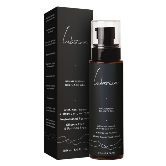 Интимный гель с экстрактами нони, нима и клубники Luberium Delicate Waterbased - 100 мл. - Luberium - купить с доставкой в Великом Новгороде