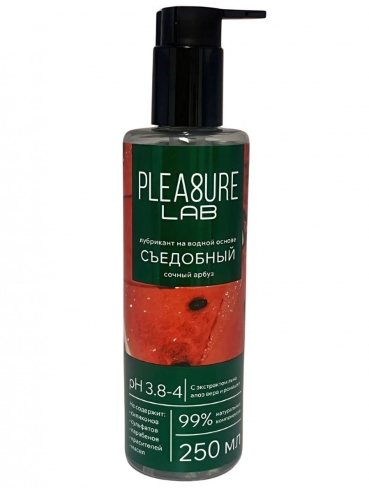 Лубрикант на водной основе Pleasure Lab с ароматом арбуза - 250 мл. - Pleasure Lab - купить с доставкой в Великом Новгороде
