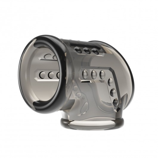 Дымчатая насадка на пенис и мошонку - Baile - в Великом Новгороде купить с доставкой