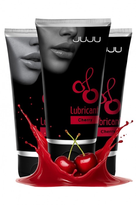 Набор из 3 съедобных лубрикантов JUJU со вкусом вишни - JuJu - купить с доставкой в Великом Новгороде Набор из 3 съедобных лубрикантов JUJU со вкусом вишни - JuJu - купить с доставкой в Великом Новгороде