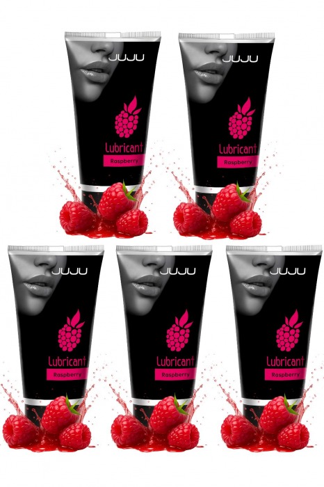 Набор из 5 съедобных лубрикантов JUJU со вкусом малины - JuJu - купить с доставкой в Великом Новгороде Набор из 5 съедобных лубрикантов JUJU со вкусом малины - JuJu - купить с доставкой в Великом Новгороде