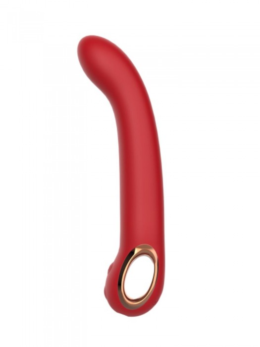 Красный силиконовый вибратор с загнутым кончиком - 22,1 см. - Secwell купить в Великом Новгороде с доставкой в Orgasmix.ru Красный силиконовый вибратор с загнутым кончиком - 22,1 см. - Secwell