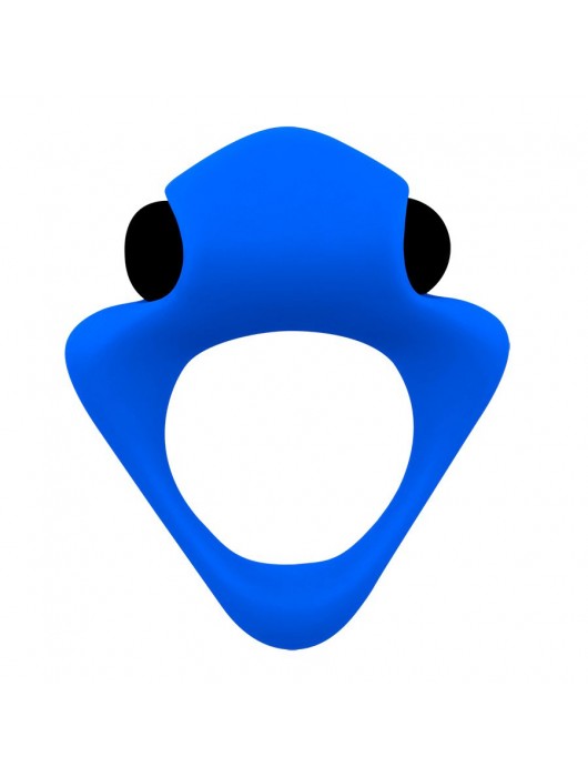 Синее эрекционное кольцо Wooomy Tribeс с вибрацией - Adrien Lastic - в Великом Новгороде купить с доставкой