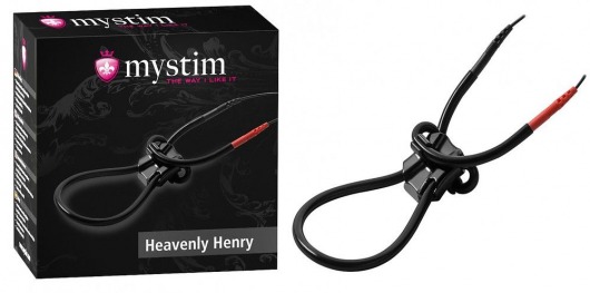 Эрекционное лассо для электростимуляции HEAVENLY HENRY - MyStim - купить с доставкой в Великом Новгороде