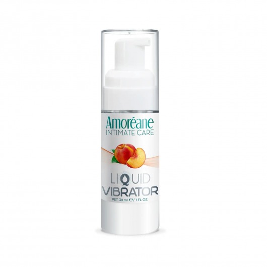 Жидкий вибратор со вкусом персика Amoreane Peach - 30 мл. - Amoreane - купить с доставкой в Великом Новгороде