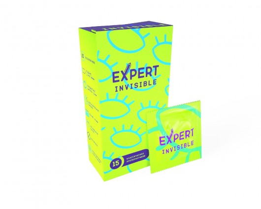 Ультратонкие презервативы Expert Invisible - 15 шт. - Expert - купить с доставкой в Великом Новгороде