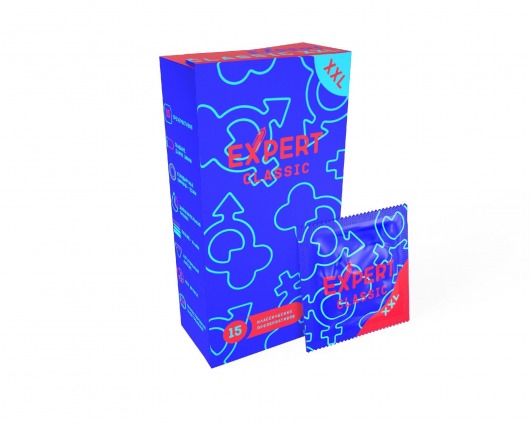 Презервативы увеличенного размера Expert Classic XXL - 15 шт. - Expert - купить с доставкой в Великом Новгороде