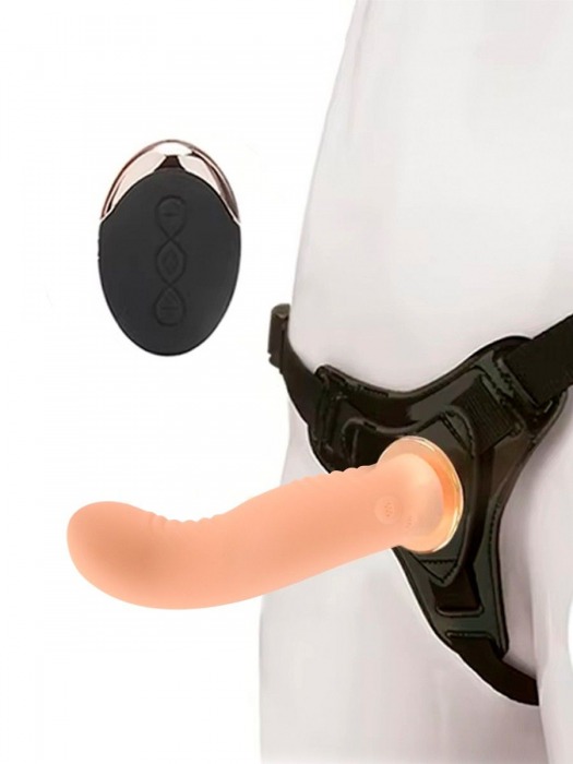 Женский вибрострапон со съемной насадкой и пультом ДУ - Erokay - купить с доставкой в Великом Новгороде