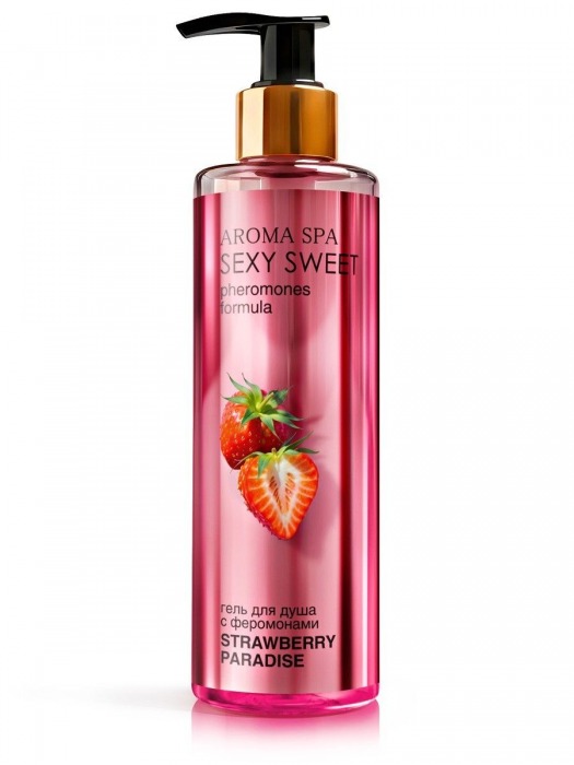 Гель для душа с феромонами и ароматом клубники Strawberry Paradise - 200 мл. -  - Магазин феромонов в Великом Новгороде