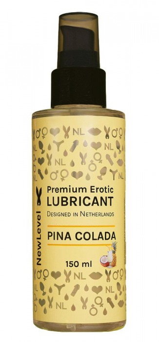 Ароматизированный лубрикант на водной основе NewLevel Pina Colada - 150 мл. - NewLevel - купить с доставкой в Великом Новгороде