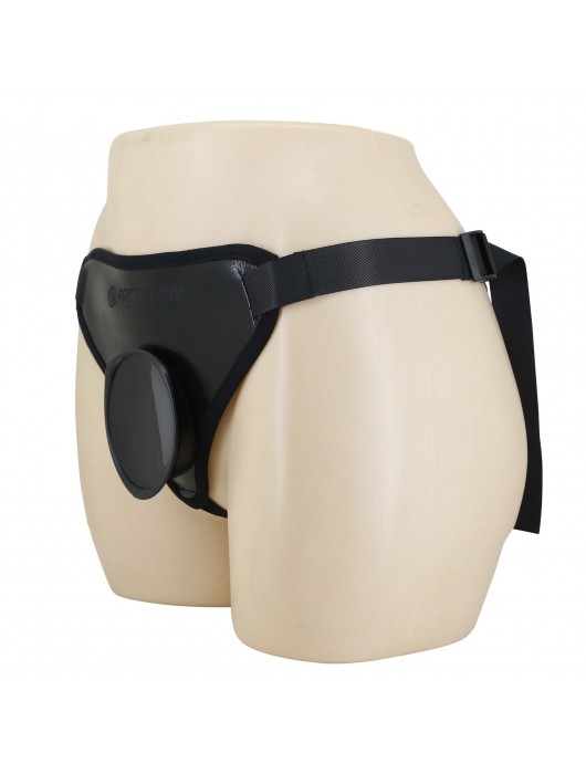 Черные трусики харнесс с платформой Caludio I - Baile - купить с доставкой в Великом Новгороде