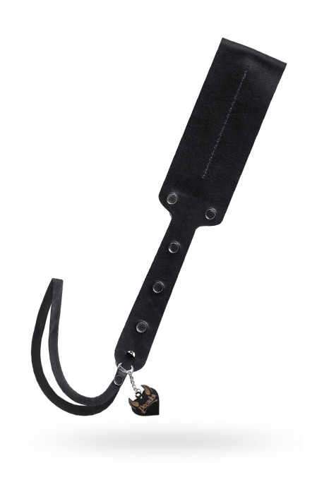 Черный кожаный пэддл - 32 см. - Pecado - купить с доставкой в Великом Новгороде