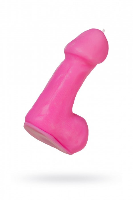 Розовая свеча в форме пениса - 47 гр. - Pecado - купить с доставкой в Великом Новгороде