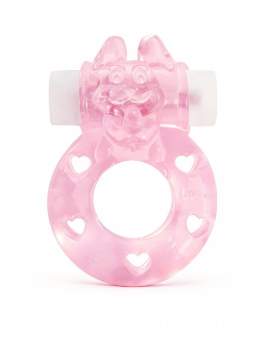 Розовое эрекционное виброкольцо в форме зайчика - 1137 - в Великом Новгороде купить с доставкой