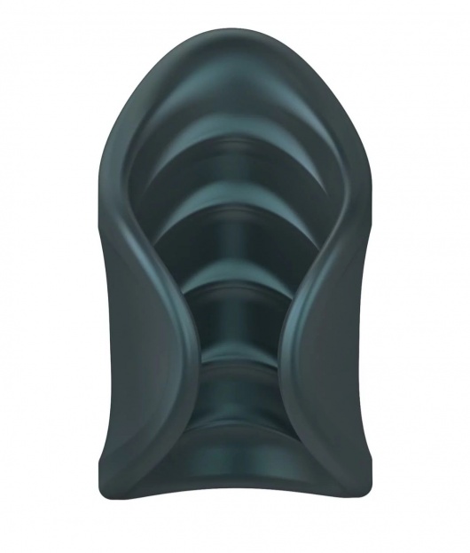 Серый сквозной мастурбатор с вибрацией Manwan Starter - Manwan - в Великом Новгороде купить с доставкой