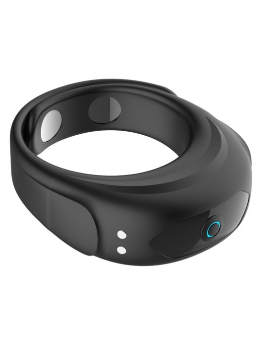 Черное эрекционное виброкольцо на ремешках - Boys of Toys - в Великом Новгороде купить с доставкой