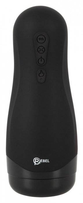 Черный вибромастурбатор с подогревом Masturbator with 3 Functions - Orion - в Великом Новгороде купить с доставкой