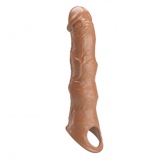 Карамельный фаллоудлинитель с 3 вставками - 28 см. - Baile - в Великом Новгороде купить с доставкой