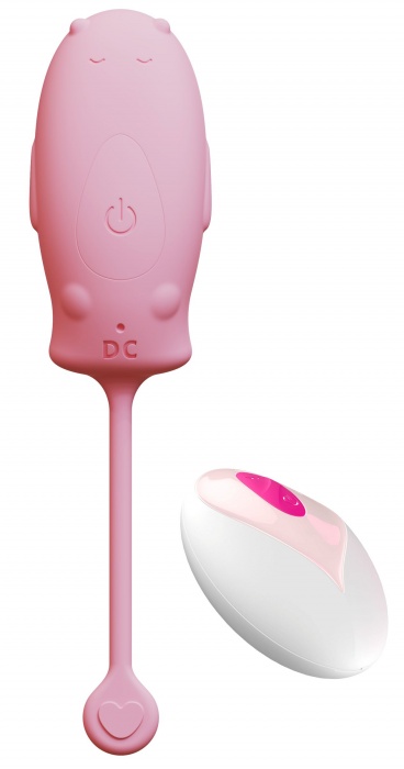 Розовое силиконовое виброяйцо с пультом ДУ - Secwell