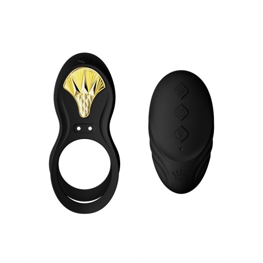 Черное эрекционное виброкольцо Bayek с пультом ДУ - Zalo - в Великом Новгороде купить с доставкой