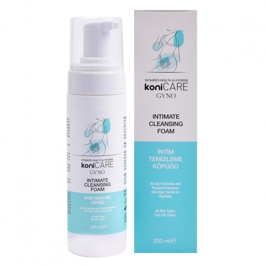 Пенка для интимной гигиены Konicare Gyno Intimate Cleasing Foam - 200 мл. - JoyDrops - купить с доставкой в Великом Новгороде