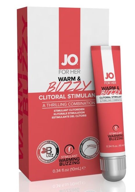 Клиторальный крем JO WARM   BUZZY CLITORAL GEL - 10 мл. - System JO - купить с доставкой в Великом Новгороде