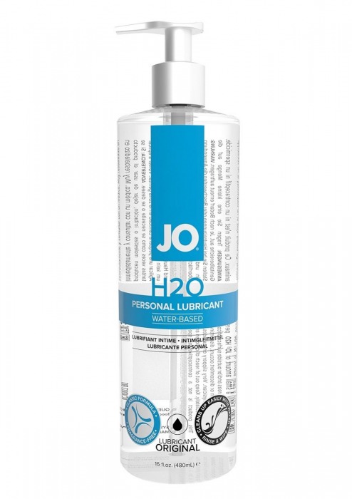 Лубрикант на водной основе JO Personal Lubricant H2O с дозатором - 480 мл. - System JO - купить с доставкой в Великом Новгороде