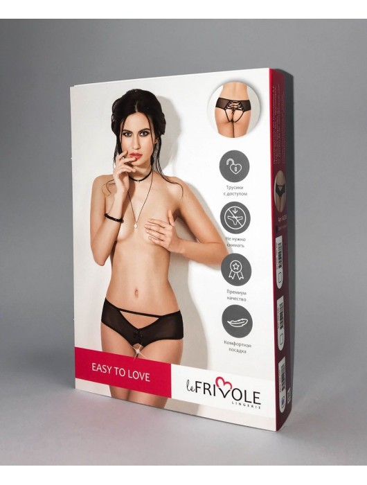 Дерзкие шортики с доступом и декоративной шнуровкой сзади - Le Frivole купить с доставкой