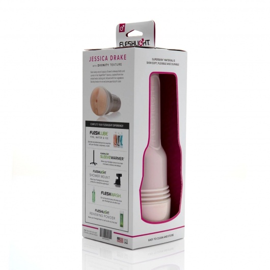 Мастурбатор-вагина Fleshlight Girls - Jessica Drake Heavenly - Fleshlight - в Великом Новгороде купить с доставкой