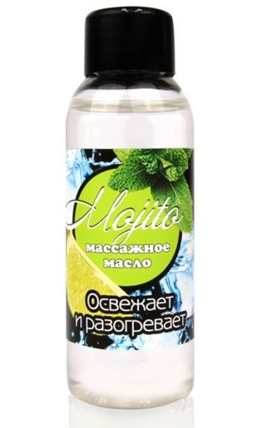 Массажное масло для тела Mojito с ароматом лайма - 50 мл. - Биоритм - купить с доставкой в Великом Новгороде