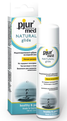 Нейтральный лубрикант на водной основе pjur MED Natural glide - 100 мл. - Pjur - купить с доставкой в Великом Новгороде