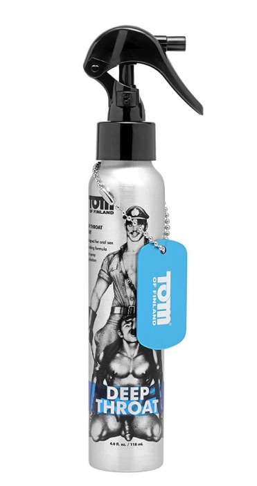 Спрей для лёгкого проникновения во время орального секса Tom of Finland Deep Throat Spray - 118 мл. - Доминирующее кольцо - купить с доставкой в Великом Новгороде