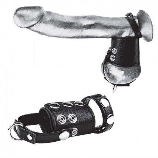 Кольцо на член и мошонку Cock Ring With 2  Ball Stretcher And Optional Weight Ring - BlueLine - в Великом Новгороде купить с доставкой