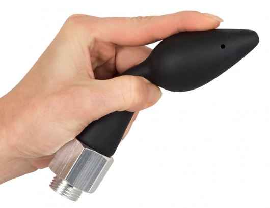 Чёрная анальная насадка для душа Anal Douche Rear Splash - Orion - купить с доставкой в Великом Новгороде