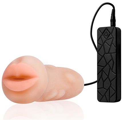 Мастурбатор-ротик с вибрацией REALSTUFF VIBRATING MASTURBATOR MOUTH - Dream Toys - в Великом Новгороде купить с доставкой