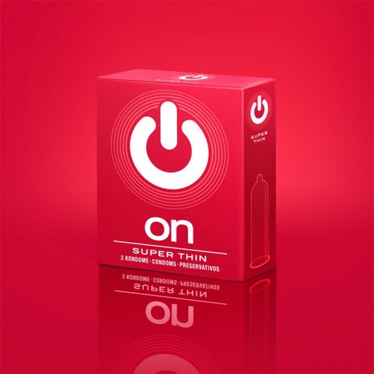 Супертонкие презервативы ON) Super Thin - 3 шт. - ON) - купить с доставкой в Великом Новгороде