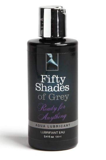 Лубрикант на водной основе Ready for Anything Aqua Lubricant - 100 мл. - Fifty Shades of Grey - купить с доставкой в Великом Новгороде