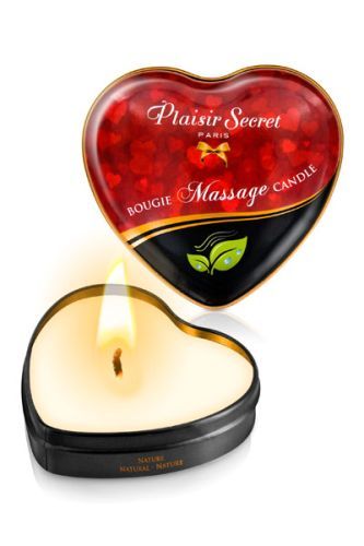 Массажная свеча с нейтральным ароматом Bougie Massage Candle - 35 мл. - Plaisir Secret - купить с доставкой в Великом Новгороде