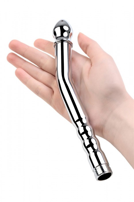 Металлический анальный душ с тремя насадками - ToyFa - купить с доставкой в Великом Новгороде