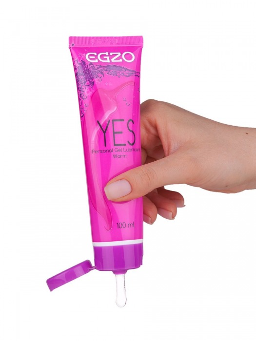 Согревающий лубрикант на водной основе Egzo Yes - 100 мл. - EGZO - купить с доставкой в Великом Новгороде