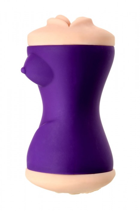 Двухсторонний мастурбатор JOS YARA в фиолетовой колбе - JOS - в Великом Новгороде купить с доставкой