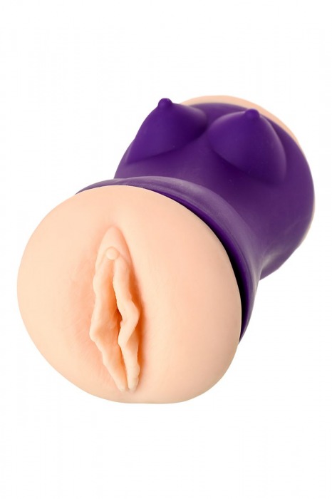 Двухсторонний мастурбатор JOS YARA в фиолетовой колбе - JOS - в Великом Новгороде купить с доставкой