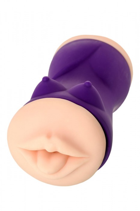 Двухсторонний мастурбатор JOS YARA в фиолетовой колбе - JOS - в Великом Новгороде купить с доставкой