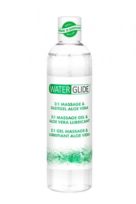 Гель-смазка 2-в-1 MASSAGE   LUBRICANT ALOE VERA - 300 мл. - Waterglide - купить с доставкой в Великом Новгороде