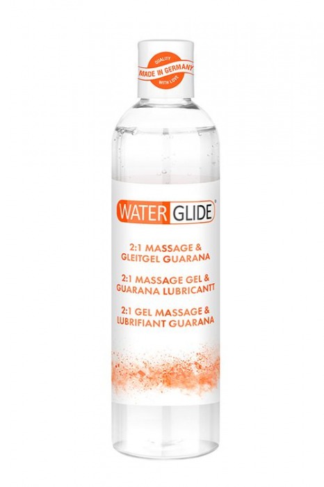 Гель-смазка 2-в-1 MASSAGE   LUBRICANT GUARANA - 300 мл. - Waterglide - купить с доставкой в Великом Новгороде