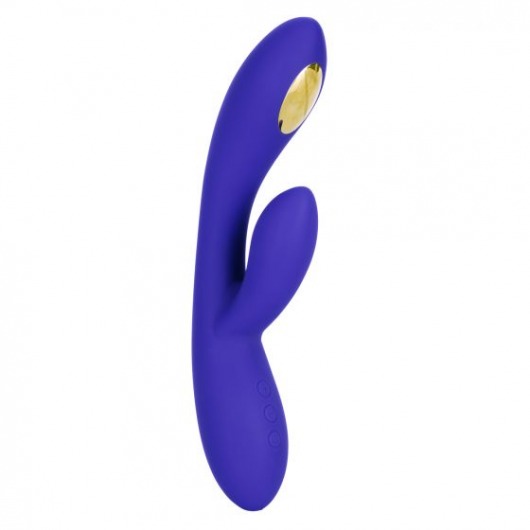 Фиолетовый вибратор с функцией электростимуляции Intimate E-Stimulator Dual Wand - 21,5 см. - California Exotic Novelties - купить с доставкой в Великом Новгороде