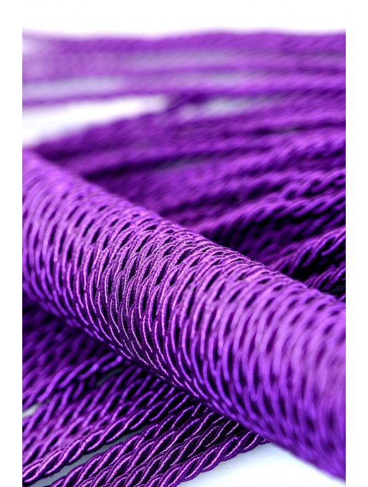 Сиреневый флоггер из веревки Theatre - 48,5 см. - ToyFa - купить с доставкой в Великом Новгороде